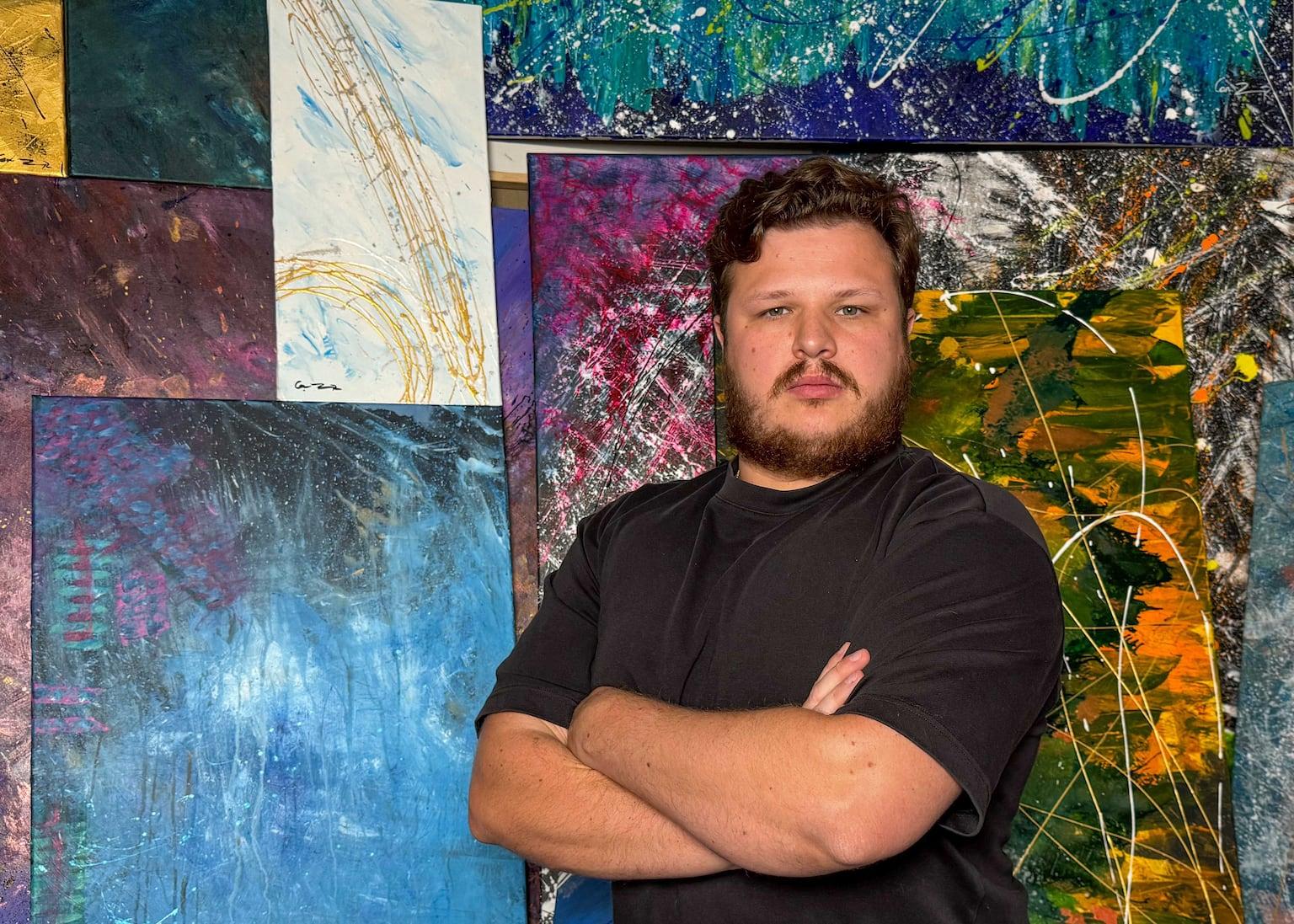 Former swimmer debuts at Ireland's largest art fair