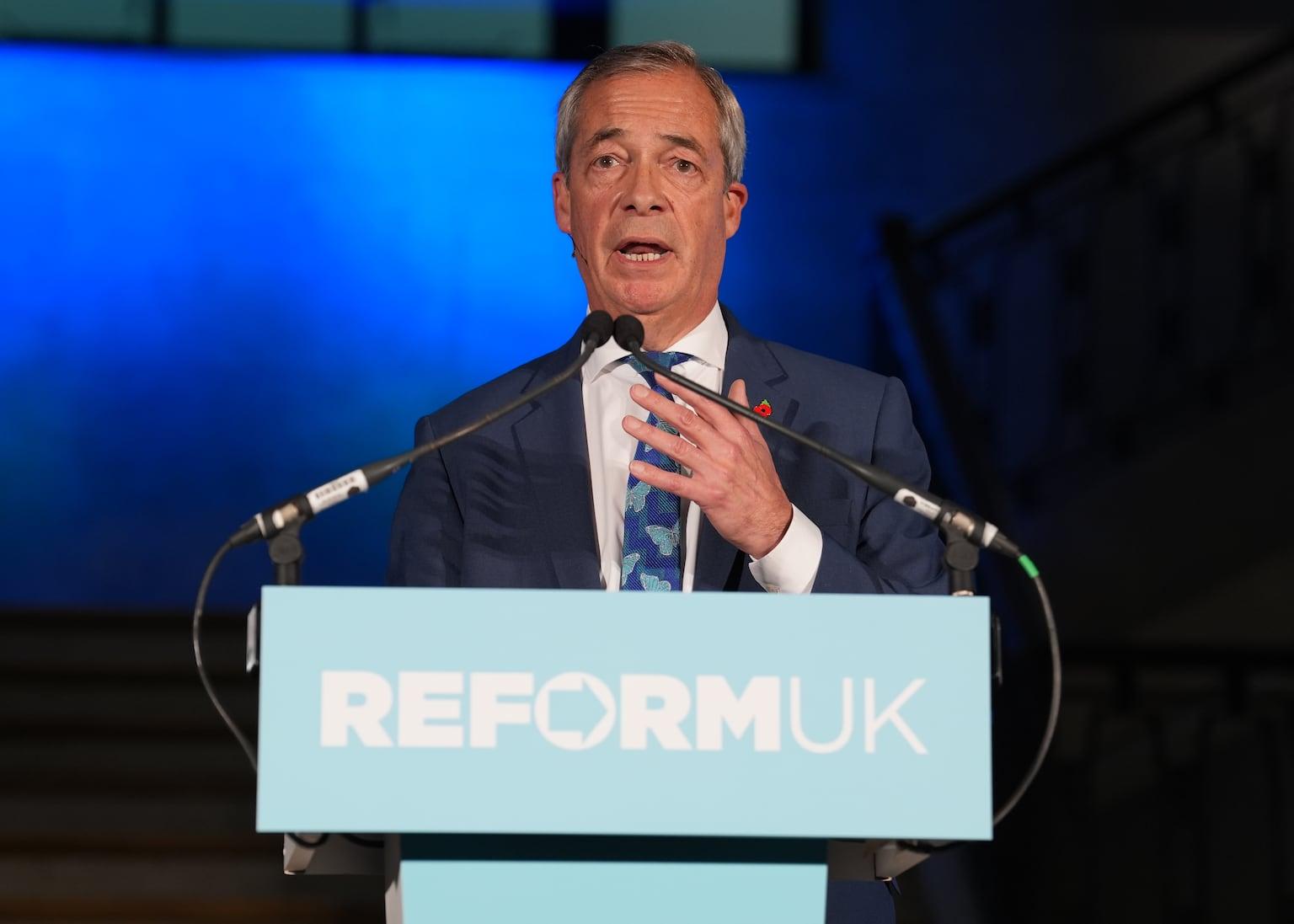 Farage sets Reform plan; opponents cite council cuts