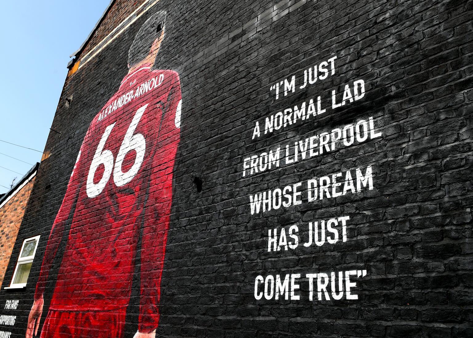 Alexander-Arnold mural vandalised before Anfield return