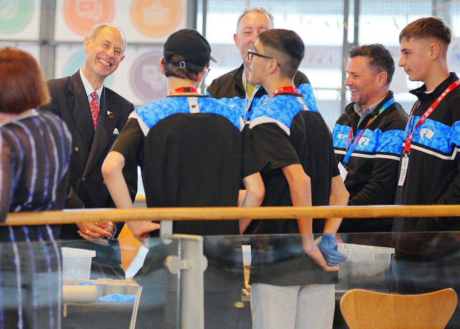 Duke of Edinburgh Meets DofE Youth in Cardiff
